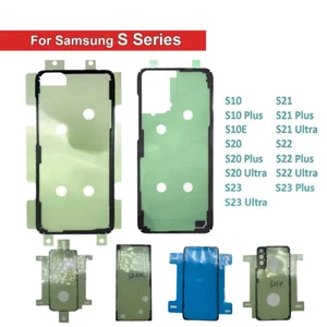 Back Rear Cover Battery Cover Sticker Adhesive For Samsung S20 S21 S22 + Ultra - Photo 1 sur 22