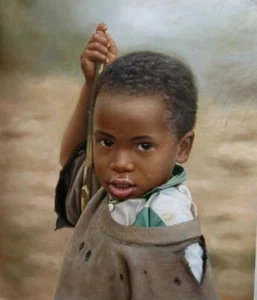 custom portrait painting from Photo, Hand Painted with oil on canvas - Picture 1 of 17