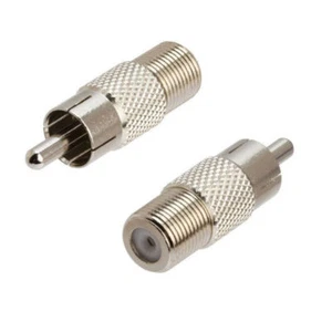 5 x TV F Type Coaxial Coax Female to RCA Plug Male Adapter connector - Picture 1 of 1