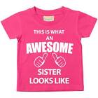 60 Second Makeover Limited This is What An Awesome Sister Looks Like Pink Tshirt