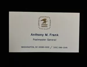 Visitenkarte - Postmeister General, Anthony M. Frank - Bild 1 von 2