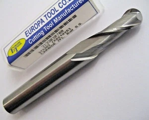 7mm CARBIDE BALL NOSED SLOT DRILL MILL 2 FLUTED EUROPA TOOL 3133030700  22 - Picture 1 of 7