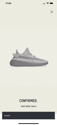 NUOVISSIMA Adidas Yeezy Boost 350 V2 grigio acciaio uomo 12 SPEDIZIONI CONFERMATE PRESTO!