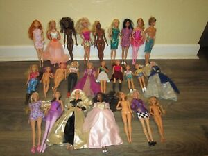 Lot Of 26 Barbie & Friends & Sisters Dolls Vintage Fashionista African American+