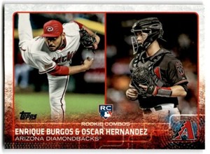 2015 Topps Update Enrique Burgos/Oscar Hernandez RC Arizona Diamondbacks #US359