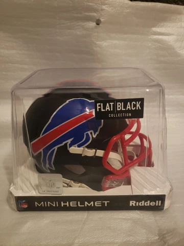 Buffalo Bills Flat Black Mini Helmet (Read Description) Cover