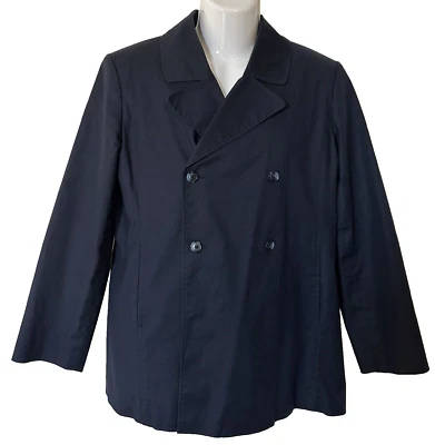 Brooks Brothers Blazer Womens M Double Breasted Lined Navy Cotton Blend - Image 1 of 4