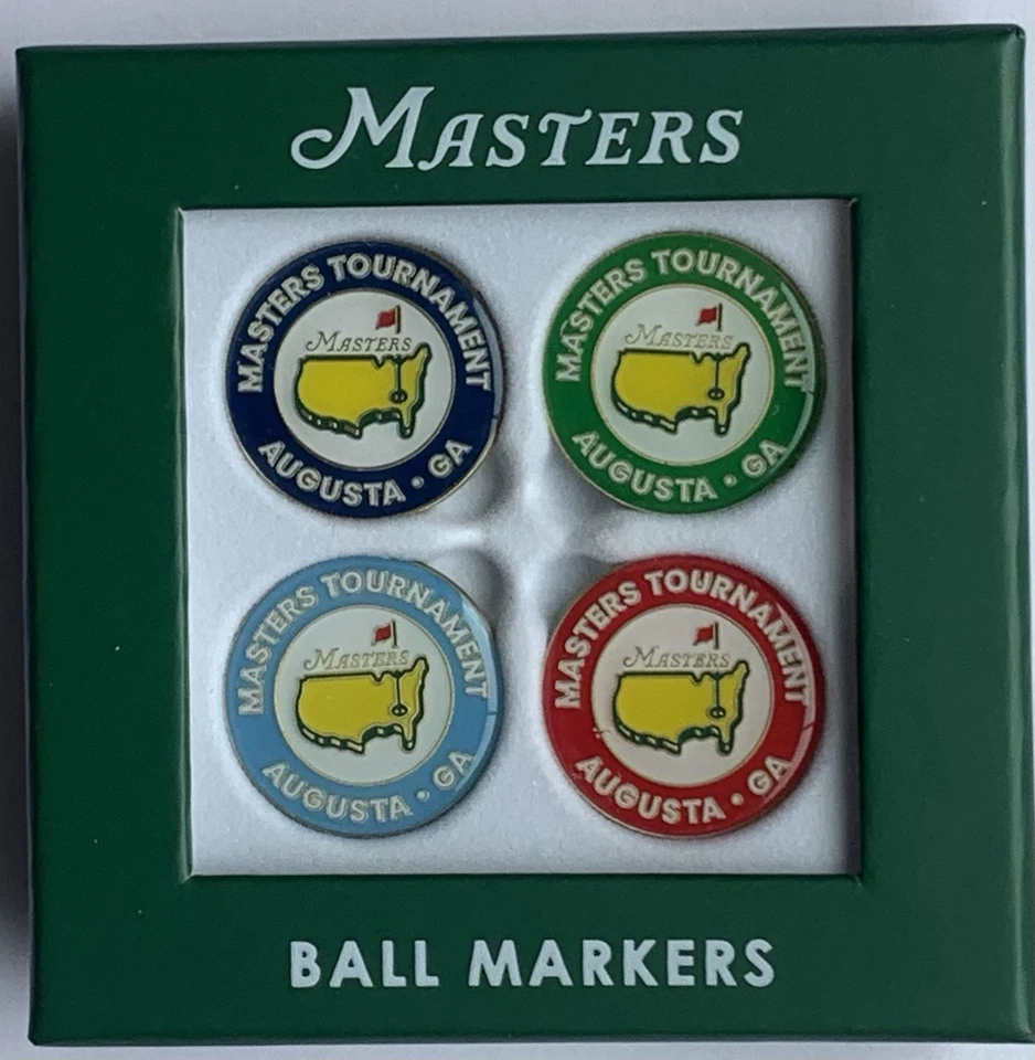 Marcadores de pelota de golf Masters 2025 paquete de 4 pga nuevos Foto 1 de 4