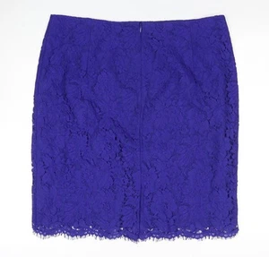 Hobbs Women's Purple Lace Pencil Skirt Size 18 - Picture 1 of 12