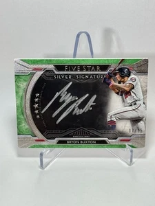 2018 Topps Five Star Signatures Byron Buxton #FFSS-BB Green /15 ERROR CARD - Bild 1 von 2