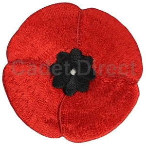 Embroidered Poppy Badge - Picture 1 of 2