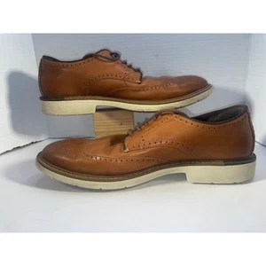 Cole Haan Mens Size 12M Grand 360 Leather Wingtip Oxford Dress Shoes Brown GREAT - Picture 1 of 8