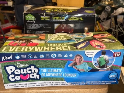 The Official Bolsa Sofá Inflable Portátil Tumbona Azul (NUEVO) Foto 1 de 3