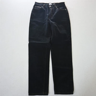 Calvin Klein 10 Vtg High Rise Black 100% Cotton Denim Womens Jeans - Image 1 of 4