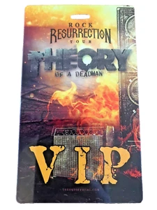 Theory Of A Deadman VIP Pass Rock Resurrection Tour Laminate Ticket Souvenir - Picture 1 of 5