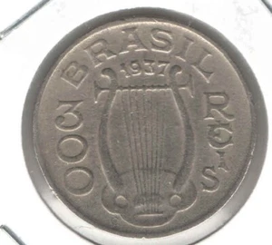 Brazil Coin 300 Réis 1937 Brasil - KM# 538 - EB208 - Picture 1 of 2