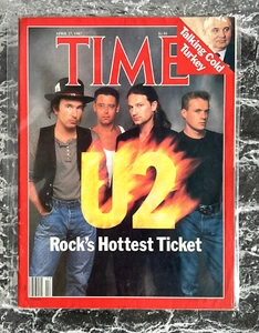 U2 Bono Edge Rock's Hottest Ticket TIME MAGAZINE April 1987 RARE Issue No Label - Picture 1 of 3