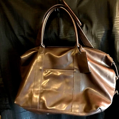 Bolso de banco de diseñador de cuero marrón, de Silks INT, 2006, ¡Único! ¡Alta calidad! Foto 1 de 4