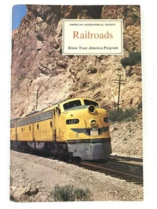 Railroads Know Your America Program John Weaver 1963 Stamps Sticker Book Unused - Picture 1 of 12