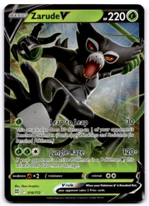 Pokemon TCG - Zarude V - SWSH09: Brilliant Stars Ultra Rare 016/172 Near Mint - Picture 1 of 2