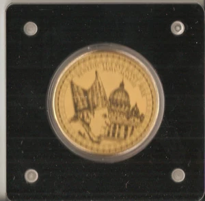 Goldmünze Benedikt, 999 reinstes Feingold 1/200 oz,Münze 40mm,Echtheits-Zertifik - Bild 1 von 5