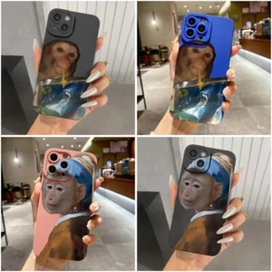 iPhone Monkey Meme Phone Case Funny Trend Case Apple Models Humor Cover Sleeve - Picture 1 of 6