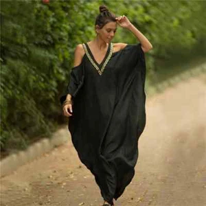 Dresses Swimsuit Cover Up Dress Beach Wear Beach Outifits Summer Vacation - Picture 1 of 30
