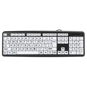 Large Print Keyboard Standard 104 Keys Big Letter Keyboard Easy to Read Jumbo... - Picture 1 of 9