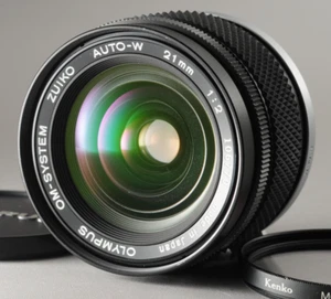 Near Mint Olympus OM System Zuiko Auto W 21mm F/2 Prime Lens From Japan #3591 - Picture 1 of 14