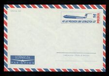 Poczta Papeteria Polska H&G FB8 Airmail Letter Sheet samoloty 1968