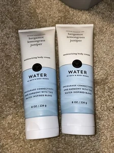 Crema corporal de agua Bath & and Body Works 8 oz bergamota limoncillo enebro 2x - Imagen 1 de 1