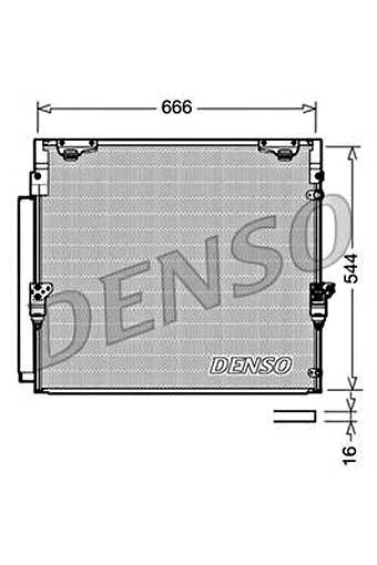 Condensador de CA Denso para Toyota Land Cruiser 200 08- 8846060400 Foto 1 de 1