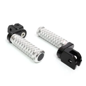 POLE 1 inch Extend Front Foot Pegs Silver For Ducati Hypermotard 939 16 17 18 - Foto 1 di 6