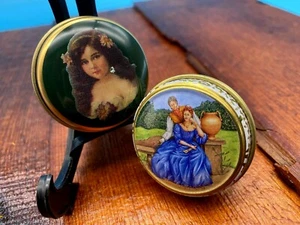 vintage two decorative ‘Bentleys’ Tin Pill Boxes 4.5cm Diameter - Picture 1 of 9