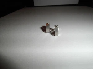 Klappcreolen  Edelstahl  mattiert   Durchmesser: 13mm - Picture 1 of 2