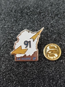 Pin's Pins Pin Enamel 57 Société France Île de France Essonne "La Poste 91" - Picture 1 of 2