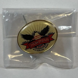 2007 USHL All Star Game Waterloo Black Hawks Pin Button - Picture 1 of 2