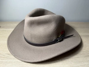 Scala Classico Outback braun 100 % Wolle Hut von Dorfman Pacific Erwachsene Größe Medium - Bild 1 von 9