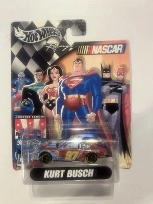 2004 Hot Wheels Nascar Racing Kurt Busch #97 Liga da Justiça Batman Superman - Imagem 1 de 4