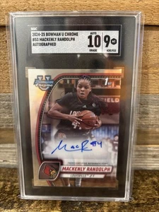 Autografo 2024 -25 Bowman Chrome U - Mackenly Randolph - Foto 1 di 2