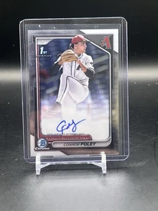 CONNOR FOLEY 2024 BOWMAN CHROME 1ST AUTOGRAPH DIAMONDBACKS AUTO - Bild 1 von 2