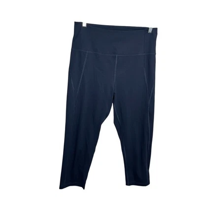 Leggings Girlfriend Collective para mujer grandes azules recortados activos Foto 1 de 4