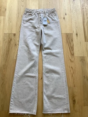 MNG Womens Wide Leg Stone Colour Jeans Size UK 10 EUR 38 BNWT - Image 1 of 4