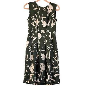 Marni 100% Silk Green Floral Tea Dress Women’s Size 2 Italian Old Money Spring - Picture 1 of 16