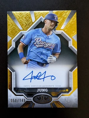 2025 Topps Tier One Breakout Autographs Josh Jung /149 #BOA-JJU (J7) - Image 1 of 4