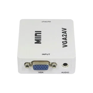 Convertidor de video 1080 P Vga a Rca computadora digital TV adaptador audio - Imagen 1 de 12