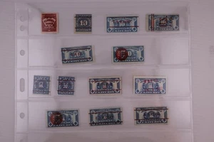 LOTE DE 13 CARTAS ESTAMPILLAS DE INGRESOS INTERNOS DE ESTADOS UNIDOS PRECANCELADAS -como nuevas Mh Mnh - Imagen 1 de 4