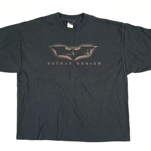 VINTAGE BATMAN STARTS MOVIE PROMO T-SHIRT XXL 2005 Y2K LOGO DARK KNIGHT - Bild 1 von 9