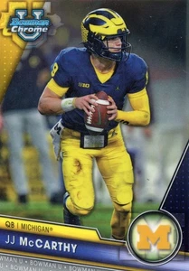 🏈 J.J. McCarthy 2023 Bowman U Chrome #124 - Picture 1 of 2