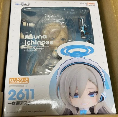Figura Juguete Nendoroid Archivo Azul Ichinose Asuna 2611 Buena Sonrisa Nueva Caja Foto 1 de 4